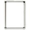 5 Star Clip Display Frame Aluminium with Fixings Front-loading A3 297x13x420mm Silver