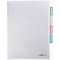 Durable A4 Cut Flush 3 Part Index Divider Document Folders, Pack of 5