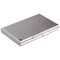 Durable Business Card Box Duo, Aluminium