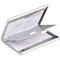 Durable Business Card Box Duo, Aluminium