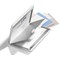 Durable Business Card Box Duo, Aluminium