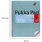 Pukka Pad Metallic Jotta Wirebound Dotted Notepad, A4, 5mm Dotted Grid, 200 Pages, Green, Pack of 3
