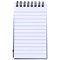 Pukka Pad Pressboard Wirebound Minor Pad, A7, Feint Ruled, 120 Pages, Black, Pack of 10