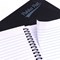 Pukka Pad Pressboard Side Wirebound Pad, A5, Feint Ruled, 120 Pages, Black, Pack of 10