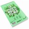 Silvine Spiral Recycled Reporters Shorthand Notebook, 203x127mm, Ruled, 160 100% Recycled Pages, Green, Pack of 3
