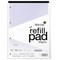 Silvine SEN Refill Pad, A4, Ruled With Margin, Tinted Coloured Papers, 100 Pages, Lilac, Pack of 6