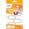 Avery UK Dissolvable Labels 55 x 29mm White with black rims (Pack 18 Labels) - SOLUB18.UK