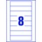 Avery E3214 UK Removable Tray & File Labels, 155 x 35 mm, White, Pack of 64 Labels