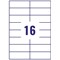 Avery UK Multipurpose Labels Ultragrip 105 x 37 mm White (Pack 100 Labels) - 3484