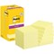 Post-it Super Sticky Notes 76x76mm Canary Yellow Promo Pack 90 Sheets per Pad (Pack 8 + 4 Free) - 7100290174