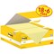 Post-it Notes 38x51mm Canary Yellow Promo Pack 100 Sheets per Pad (Pack 18 + 6 Free) - 7100317764