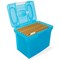 A4 Plastic File Box - Light Blue