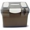 A4 Plastic File Box - Clear With White Lid