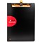 Exacompta Exactive Foldover Polypropylene Clipboard, A4, Black