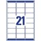 Avery Laser Address Labels 63.5 x 38.1 mm White (Pack 210 Labels) - L7160-10