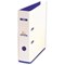 Elba MyColour A4 Lever Arch File, Plastic, 80mm Spine, White & Purple