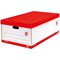 5 Star Jumbo Storage Boxes, Red & White, Pack of 5