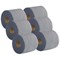2Work 2-Ply Centrefeed Roll, 100m, Blue, Pack of 6