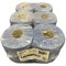 2Work 2-Ply Embossed Centrefeed Roll 50m Blue (Pack of 6) 2W10167