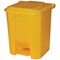 2Work Pedal Bin 30 Litre Yellow