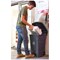 2Work Wheelie Bin with Foot Pedal 70 Litre Dark Grey