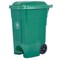 2Work Wheelie Bin with Foot Pedal 70 Litre Dark Green