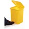 2Work Pedal Bins 15 Litre Yellow Pack of 3