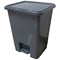 2Work Pedal Bins 15 Litre Grey Pack of 3