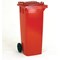2Work Wheelie Bin 140 Litre Red