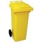 2Work Wheelie Bin 80 Litre Yellow