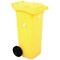 2Work Wheelie Bin 80 Litre Yellow