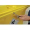 2Work Wheelie Bin Clinical Waste 660 Litre 4 Wheel Lock Yellow