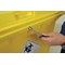 2Work Wheelie Bin Clinical Waste 770 Litre 4 Wheel Lock Yellow