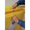 2Work Wheelie Bin Clinical Waste 770 Litre 4 Wheel Lock Yellow