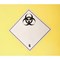 2Work Wheelie Bin Clinical Waste 770 Litre 4 Wheel Lock Yellow