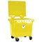 2Work Wheelie Bin Clinical Waste 1100 Litre Lockable Yellow