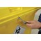 2Work Wheelie Bin Clinical Waste 1100 Litre Lockable Yellow