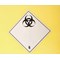 2Work Wheelie Bin Clinical Waste 120 Litre Lockable Yellow