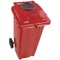 2Work Wheelie Bin 360 Litre with Bottle Bank Aperture and Lock