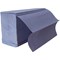 2Work 1-Ply I-Fold Hand Towels, Blue, Pack of 3600
