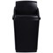 2Work Swing Top Bin, 50 Litre, Black