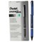Pentel EnerGel Plus Rollerball Pen, Fine, 0.5mm Tip, 0.25mm Line, Black, Pack of 12