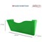 Deflecto 3 x A4 Landscape Wall Pocket Literature File with Hanging Bracket Red/Yellow/Green -