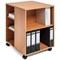 Durable 6 Shelve Office Filing Storage Trolley on Wheels, 75cm, Beech Durable 6 Shelve Office Filing Storage Trolley on Wheels, 75cm, Beech