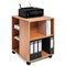 Durable 6 Shelve Office Filing Storage Trolley on Wheels, 75cm, Beech Durable 6 Shelve Office Filing Storage Trolley on Wheels, 75cm, Beech
