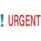 Trodat Office Printy Self-inking Stamp / "Urgent" / Reinkable / Red & Blue