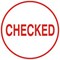Trodat Printy 46019 Self-Inking Stamp / "Checked" / Reinkable / Red