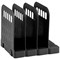 Avery Basics Modular Book Rack with Interlocking Base & 4 Sections, W200xD183xH190mm, Black