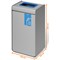 Durable Durasort Paper Recycables Collector, 55 Litres, Grey/Blue