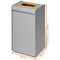 Durable Durasort Plastic Recycables Collector, 55 Litres, Grey/Yellow